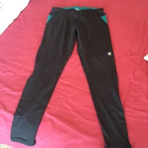 Black and green work-out pants